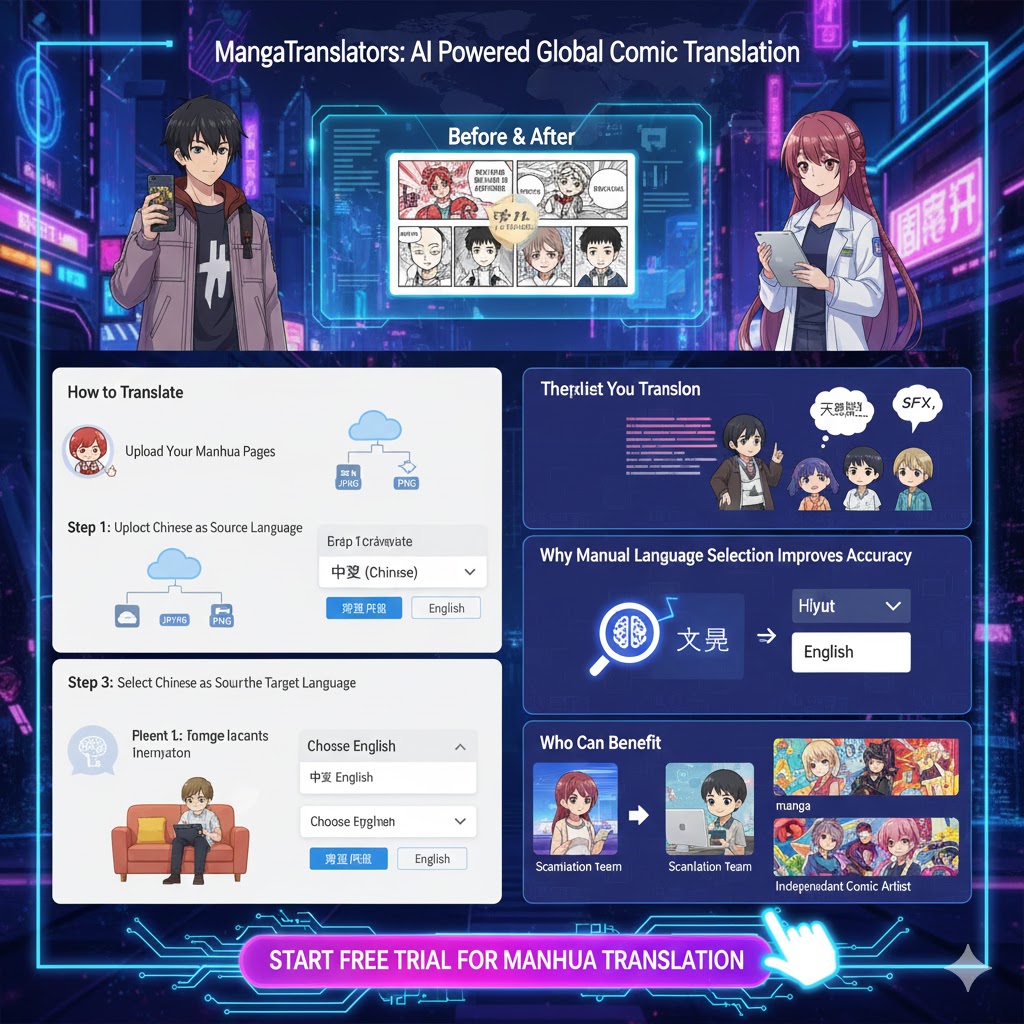 How to Translate Chinese Manhua to English